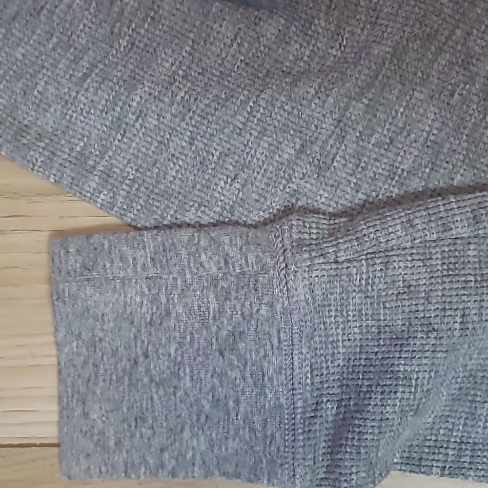 Victoria's Secret PINK Pajama One Piece Med Gray Fair Isle Thermal Back Flap - Picture 8 of 8